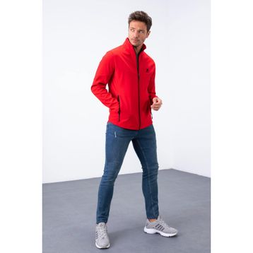 Tommylife 88050 Siyah Fermuarlı Dik Yaka Su ve Rüzgar Geçirmez Softshell Erkek Mont