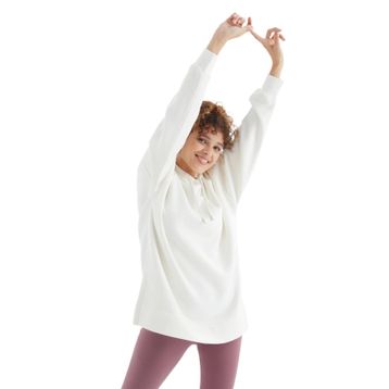Tommylife 97242 Siyah Reglan Kol Basic Kapüşonlu Oversize Tunik