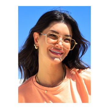 TomyHelf C5C 0039 Rose Çerçeve Pembe Cam Kadın Güneş Gözlüğü