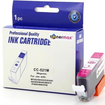 Tonermax Canon CLI-521 M Kırmızı Muadil Kartuş