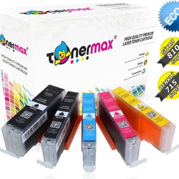 Tonermax Canon Pgi 570xl Cli 571xl Set 5'li Muadil Kartuş