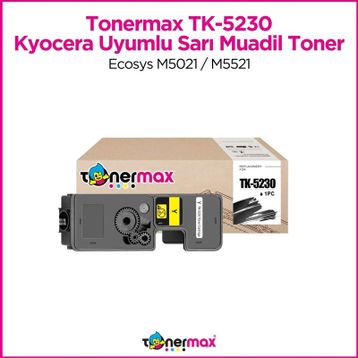Tonermax Kyocera TK-5230 Ecosys M5021 / M5521 Sarı Muadil Toner