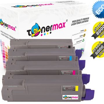 Tonermax Oki C612 / C612n / C612dn Muadil Toner Set