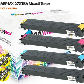 Tonermax Sharp MX27GT Set / MX2300 / MX2700 / MX4501 Muadil Toner