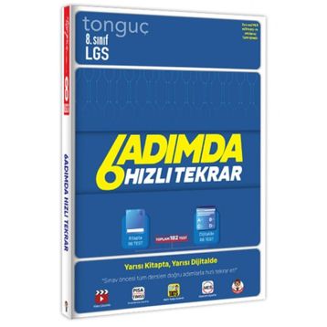 Tonguç 8.Sınıf LGS 6 Adımda Hızlı Tekrar Konu Anlatımı
