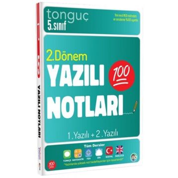 Tonguç Akademi 5. Sınıf Yazılı Notları 2. Dönem 1 ve 2. Yazılı 2022