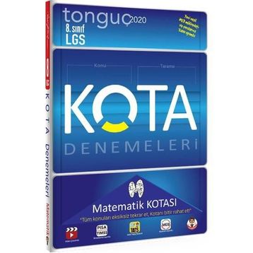 Tonguç Akademi 8. Sınıf LGS Kota Konu Taramaları Matematik Kotası
