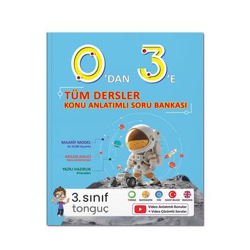 Tonguç Akademi Sıfırdan Üçe Tüm Dersler Konu Anlatımlı Soru Bankası