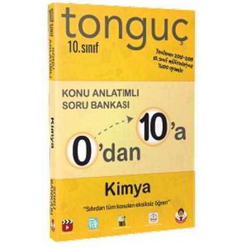 Tonguç Akademi Yayınları 0'dan 10'a Kimya Konu Anlatımlı Soru Bankası