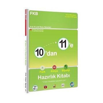 Tonguç Akademi Yayınları 10’dan 11’e Fizik Kimya Biyoloji Hazirlik Kitabi