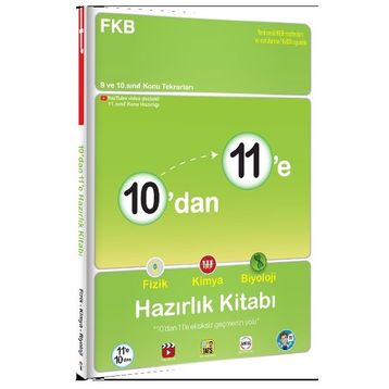 Tonguç Akademi Yayınları 10’dan 11’e Fizik Kimya Biyoloji Hazirlik Kitabi