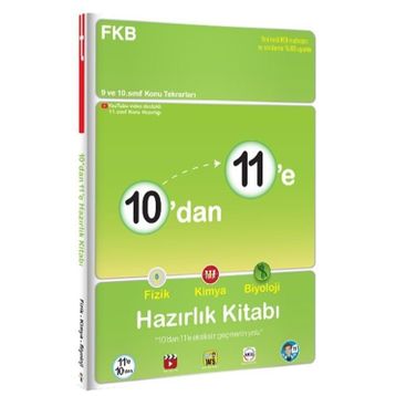 Tonguç Akademi Yayınları 10’dan 11’e Fizik Kimya Biyoloji Hazirlik Kitabi