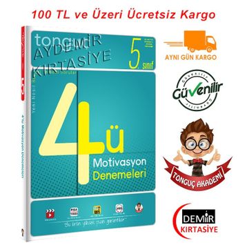 Tonguç Akademi Yayınları 5. Sınıf 4'lü Motivasyon Denemeleri