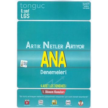 Tonguç Akademi Yayınları 8.Sinif Artik Netler Artiyor 1.Dönem LGS Denemesi