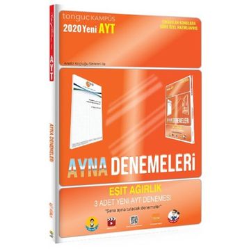 Tonguç Akademi Yayınları AYT Eşit Ağırlık Ayna Denemeleri