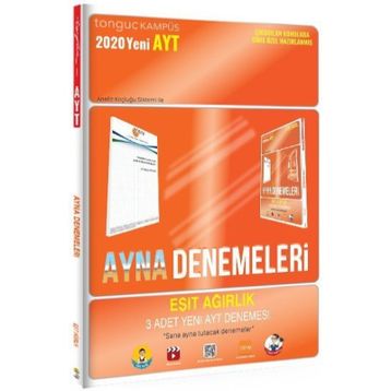 Tonguç Akademi Yayınları AYT Eşit Ağırlık Ayna Denemeleri