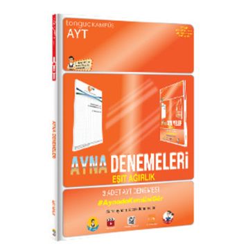 Tonguç Akademi Yayınları AYT Eşit Ağırlık Ayna Denemeleri