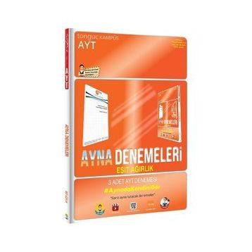 Tonguç Akademi Yayınları AYT Eşit Ağırlık Ayna Denemeleri
