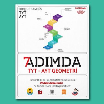 Tonguç Akademi Yayınları YKS TYT AYT 7 Adımda Geometri Soru Bankası