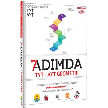 Tonguç Akademi Yayınları YKS TYT AYT 7 Adımda Geometri Soru Bankası