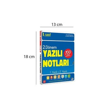 Tonguç Yayınları - 9. Sınıf Yazılı Notları 1. Dönem ve 2. Dönem 1 ve 2. Yazılı