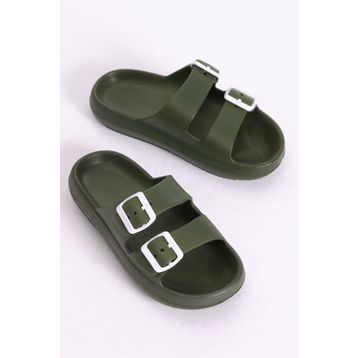 Tonny Black TBER490 Haki Kadın Terlik