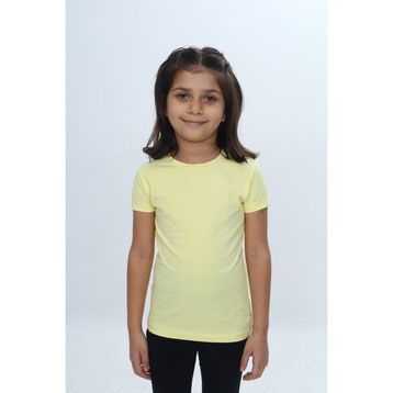 Toontoy 24968 Açık Sarı Kız Çocuk Tişört