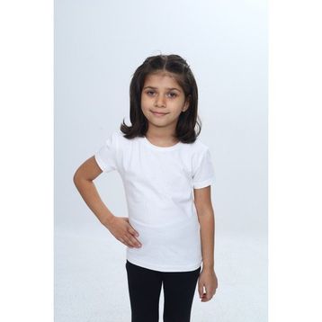 Toontoy 24968 Ekru Kız Çocuk Tişört