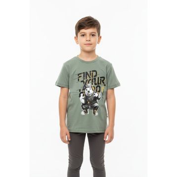 Toontoy 24992 Erkek Çocuk Bisiklet Yaka Kısa Kollu Baskılı Tişört