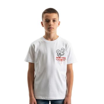 Toontoy 24993 Erkek Çocuk Bisiklet Yaka Kısa Kollu Baskılı Tişört