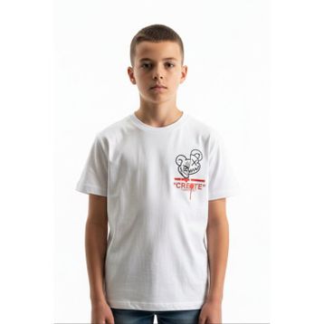 Toontoy 24993 Erkek Çocuk Bisiklet Yaka Kısa Kollu Baskılı Tişört