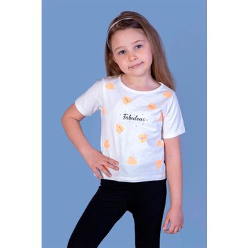 Toontoy Fabulous Baskılı Ekru Kız Çocuk Elbise