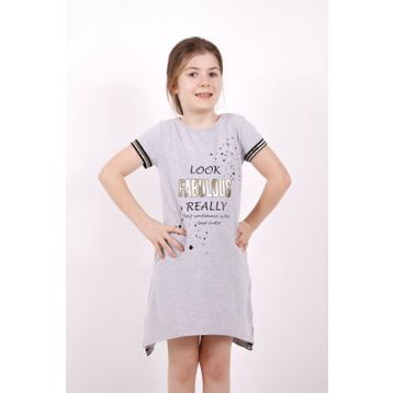 Toontoy Fabulous Baskılı Nar Çiçeği Kız Çocuk Elbise