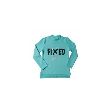 Toontoy Fixed Varak Baskılı Mavi Kız Çocuk Sweatshirt