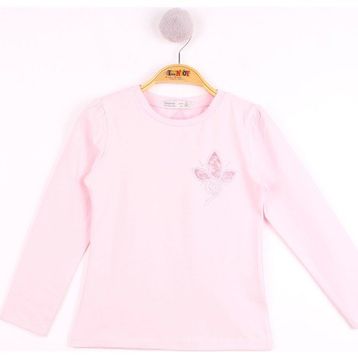 Toontoy Göğsü Nakışlı Kız Çocuk T-shirt