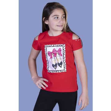 Toontoy Kids Kız Çocuk Baskılı T-shirt