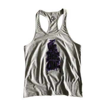 Top Glory 5056 Fitness GYM Tank Top Gri Erkek Atlet
