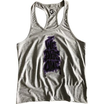 Top Glory 5056 Fitness GYM Tank Top Gri Erkek Atlet