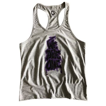 Top Glory 5056 Fitness GYM Tank Top Gri Erkek Atlet