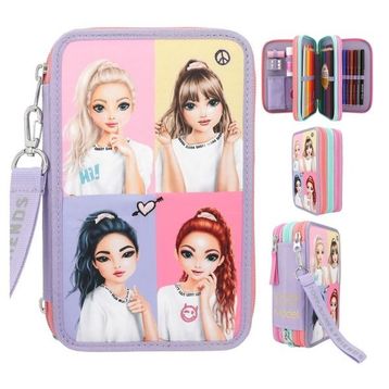 Top Model 3 Katlı Dolu Kalem Kutusu