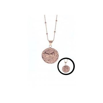 Top Top Zincirli Çift Taraflı Antik Para Kadın Gümüş Kolye
