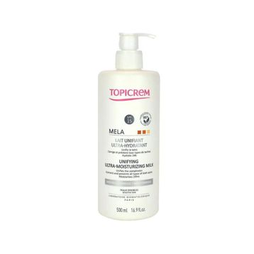 Topicream Mela Unifying Ultra Moisturizing Milk SPF15 Güneş Korumalı 500 ml Aydınlatıcı Vücut Sütü