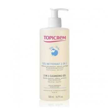 Topicrem 500 ml Bebekler İçin 2 si 1 Arada Temizleme Jeli