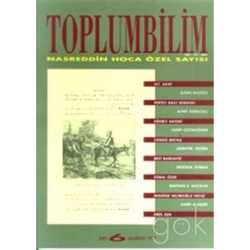 Toplumbilim Sayı - 6 Haziran 1997 Nasreddin Hoca - Özel Sayısı