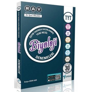 Toprak Yayıncılık TYT Biyoloji 30 Deneme Kitabı
