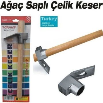 Topshop TH09127 Ağaç Saplı Çelik Keser