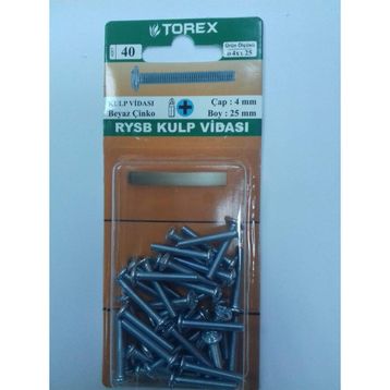 Torex 4x25 mm Rysb Kulp Vidası