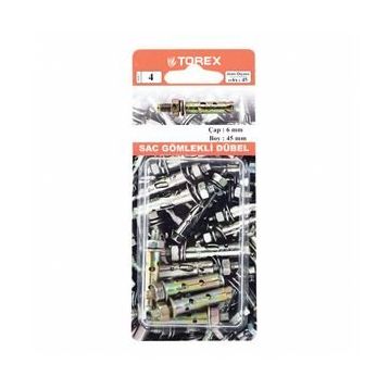 Torex 6x45 mm Sac Gömlekli Dübel