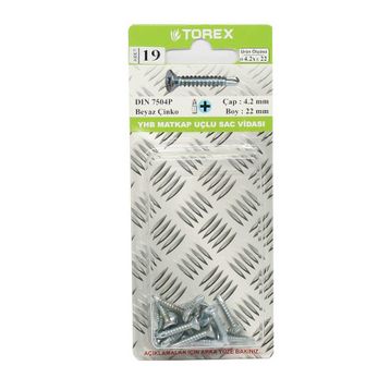 Torex DIN 7504P YHB 4.2x22 mm Matkap Uçlu Vida