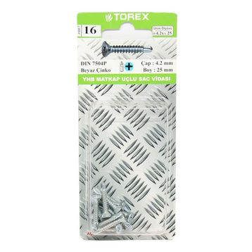 Torex DIN 7504P YHB 4.2x25 mm Matkap Uçlu Vida